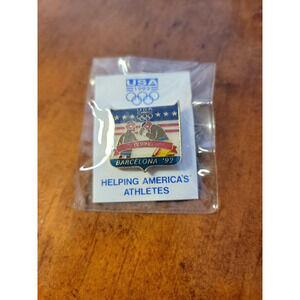 1992 Barcelona Spain Summer Olympic Games BOXING Team USA Pin New